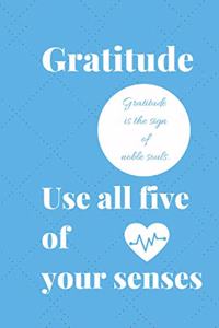 Gratitude Journal - Use all Five of Your Senses