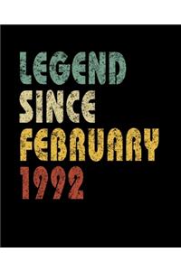 Legend Since February 1992