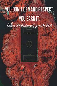Cahier d'entrainement pour le foot