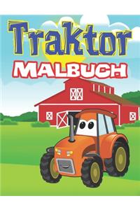 Traktor Malbuch: Malbuch für Jungen, Kinder & Kleinkinder