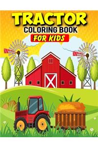 Tractor Coloring Book For Kids