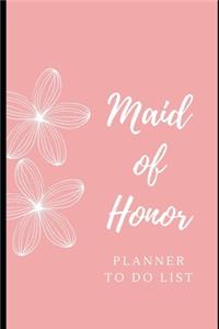 Maid of Honor -Planner To Do List