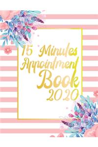 15 Minutes Appointment Book 2020