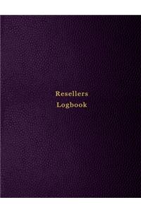 Resellers Logbook: For arbitrage resellers and website owners looking to grow, track and log their purchases and sales for flipping business - Purple leather print des