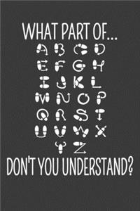 What Part Of...Don't You Understand?