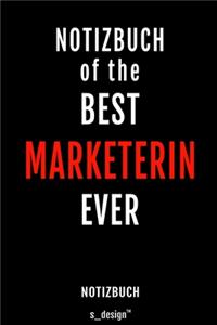 Notizbuch für Marketer / Marketerin