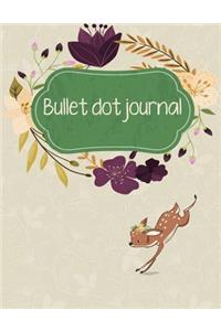 Bullet Dot Journal: Daily Notebook to Write in Bullet Dots & Dot Grid Paper 120 Pages 8.5x11.