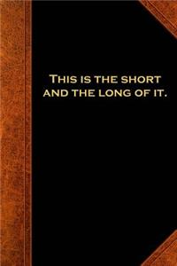 2019 Weekly Planner Shakespeare Quote Short Long Of It 134 Pages