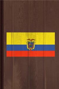 Ecuador Flag Journal Notebook