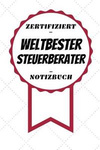 Notizbuch - Zertifiziert - Weltbester - Steuerberater