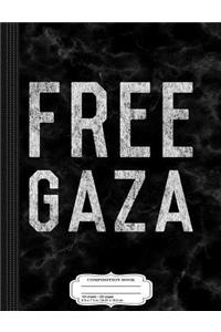 Vintage Free Gaza Palestine Composition Notebook