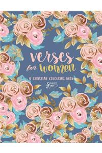 Inspired to Grace Verses for Women: A Christian Colouring Book: A Bible Verse Colouring Book for Adults