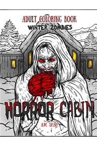 Adult Coloring Book Horror Cabin