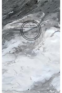 Gray Abstract Marble Notebook