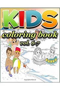 Kids Coloring Books : Coloring Books vol. 6-7: stress Relieving coloring book