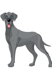 Great Dane Notebook & Journal. Productivity Work Planner & Idea Notepad