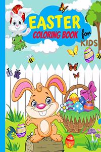 Easter Coloring Book For Kids Ages 4-8