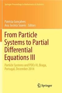 From Particle Systems to Partial Differential Equations III