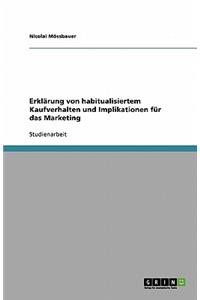 Erklärung von habitualisiertem Kaufverhalten und Implikationen für das Marketing