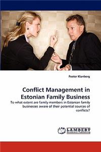 Conflict Management in Estonian Family Business
