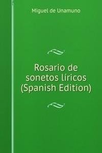 Rosario de sonetos liricos (Spanish Edition)