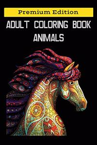 Adult Coloring Book Animals