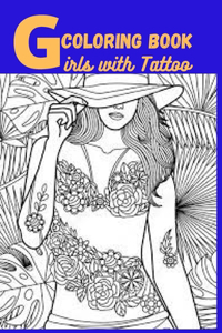Girls With Tattoo Coloring Book
