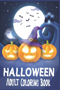 Halloween Adult Coloring Book