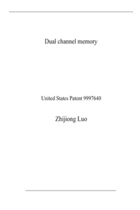 Dual channel memory