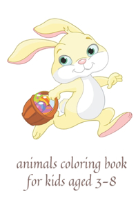 animals coloring book for kids aged 3-8