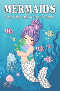 Dot markers activity book mermaid
