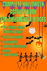 complete halloween activity book for children