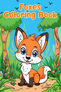 Foxes Coloring Book