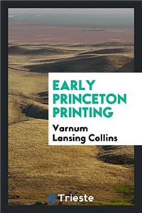 Early Princeton Printing