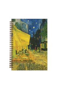 Van Gogh Terrace at Night 7 X 10 Wire-O Journal