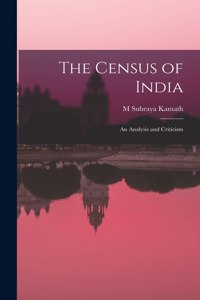 Census of India; an Analysis and Criticism