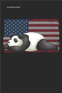 lazy American panda