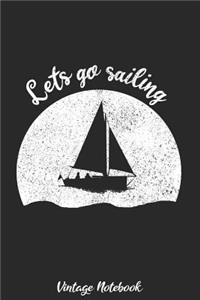 Lets go sailing - Vintage Notebook