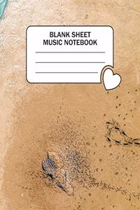 Blank Sheet Music Notebook