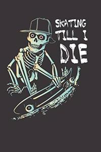 Skating Skater Skateboard Skull Notebook Journal