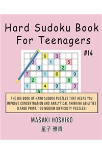 Hard Sudoku Book For Teenagers #14