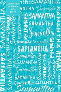 Samantha Composition Notebook Wide Ruled