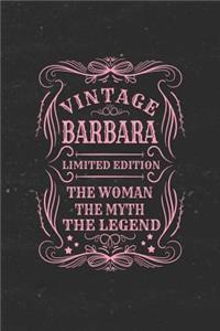 Vintage Barbara Limited Edition the Women the Myth the Legend