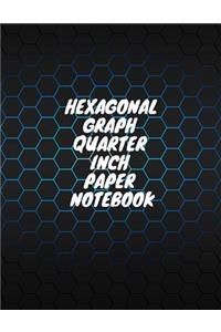 Hexagonal Graph Quarter Inch Paper Notebook