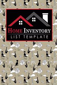 Home Inventory List Template