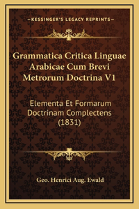 Grammatica Critica Linguae Arabicae Cum Brevi Metrorum Doctrina V1