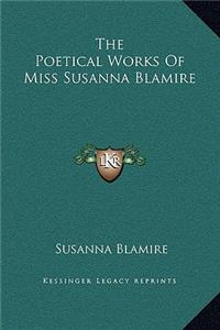 Poetical Works Of Miss Susanna Blamire