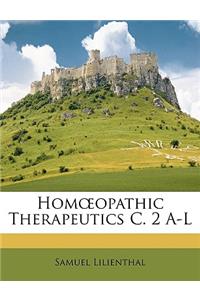 Homoeopathic Therapeutics C. 2 A-L