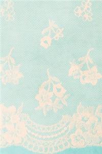 Ivory and Blue Lace Composition Notebook - Small Ruled Notebook - 6x9 Lined Notebook (Softcover Journal / Notebook / Diary)