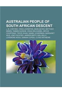 Australian People of South African Descent